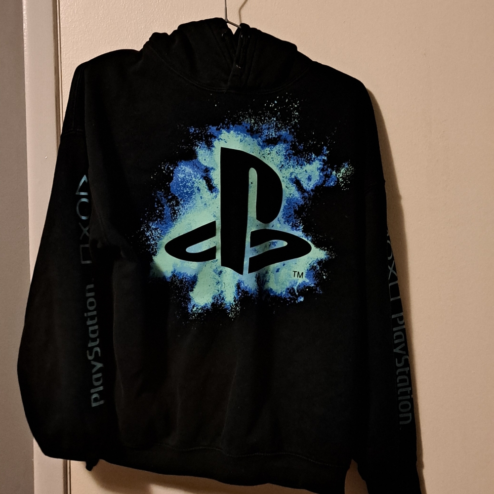 Sony Black and Blue Hoodie